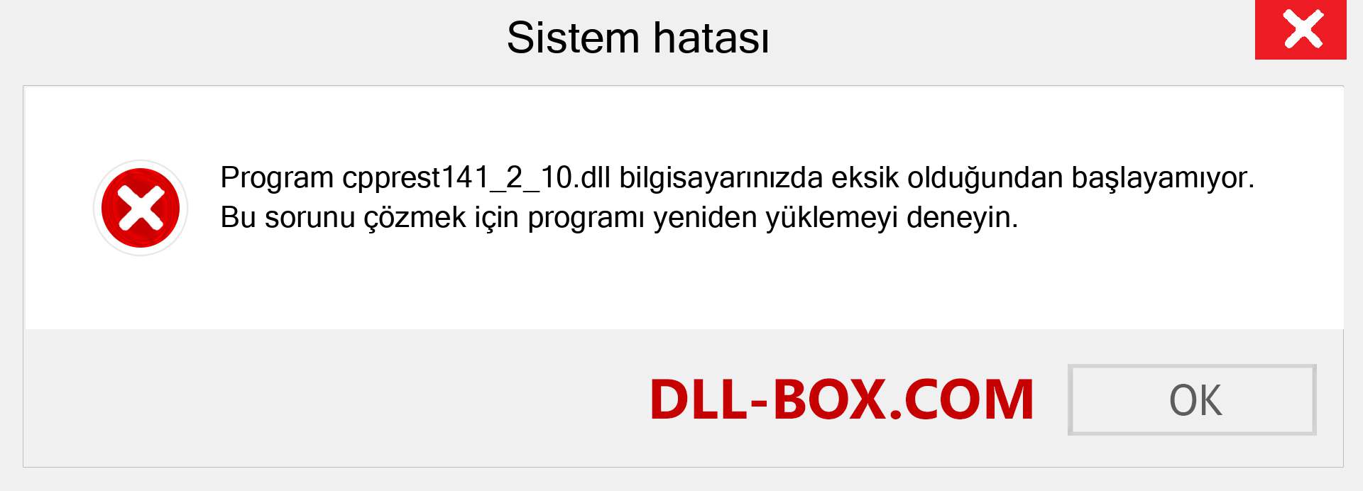 cpprest141_2_10.dll dosyası eksik mi? Windows 7, 8, 10 için İndirin - Windows'ta cpprest141_2_10 dll Eksik Hatasını Düzeltin, fotoğraflar, resimler